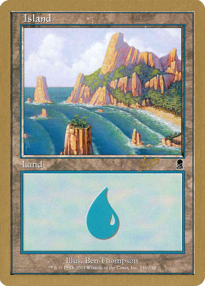 Island [rl336a] [Raphael Levy] [336] [Odyssey Set Symbol] [World Championship Decks 2002] [Non-Foil]
