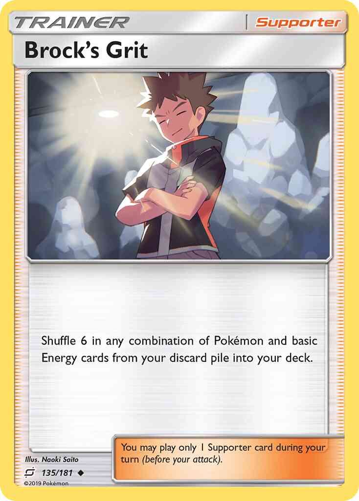 Brock's Grit - 135/181 - Uncommon [sm9-135] [Non-Holo]