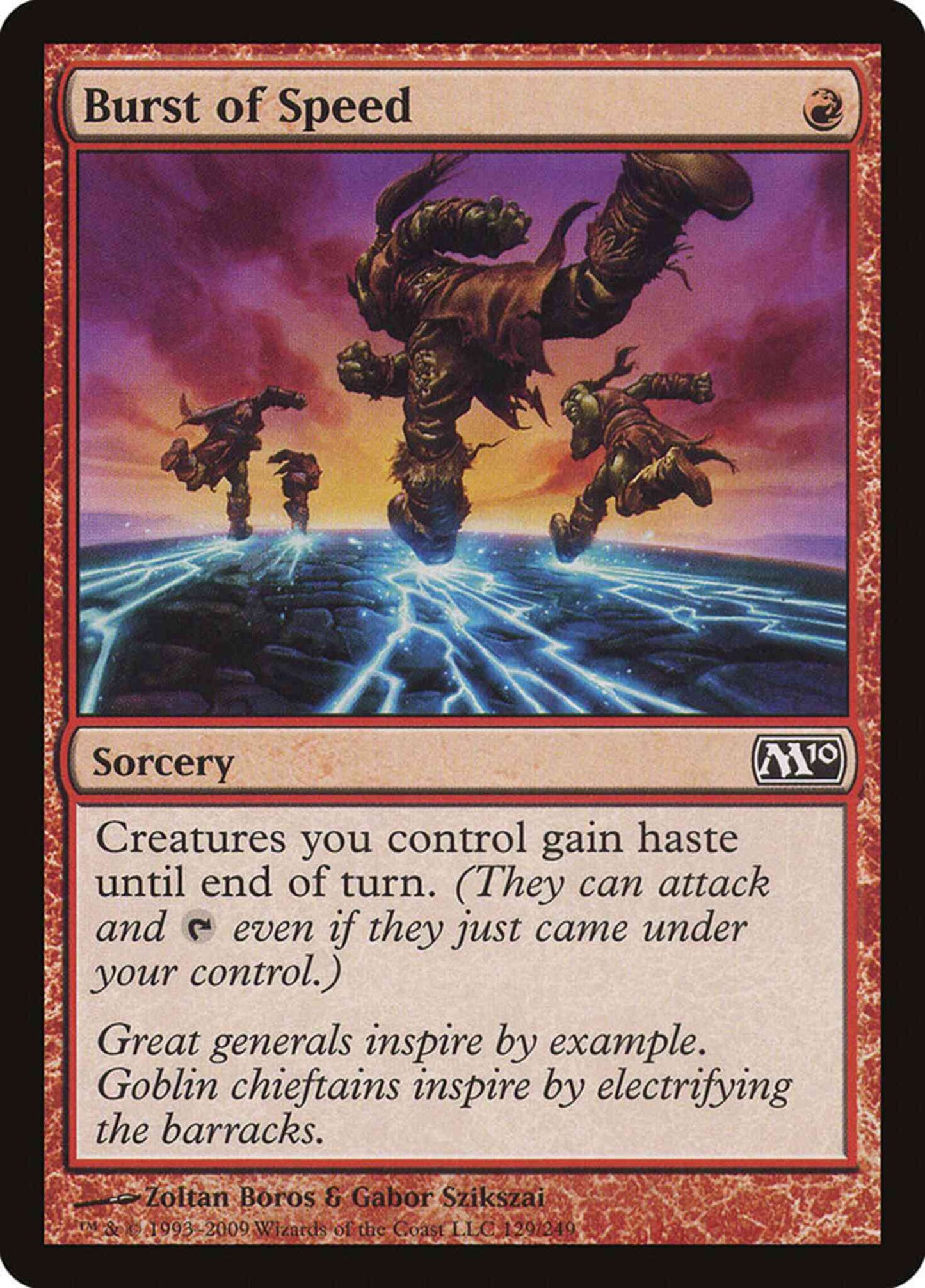 Burst of Speed [129] [Magic 2010] [Non-Foil]