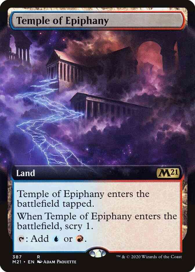 Temple of Epiphany [387] [Extended Art] [Core Set 2021] [Non-Foil]