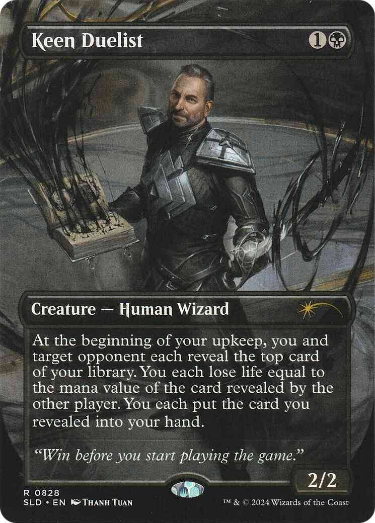 Keen Duelist [0828] [Borderless] [Secret Lair Drop] [Non-Foil]