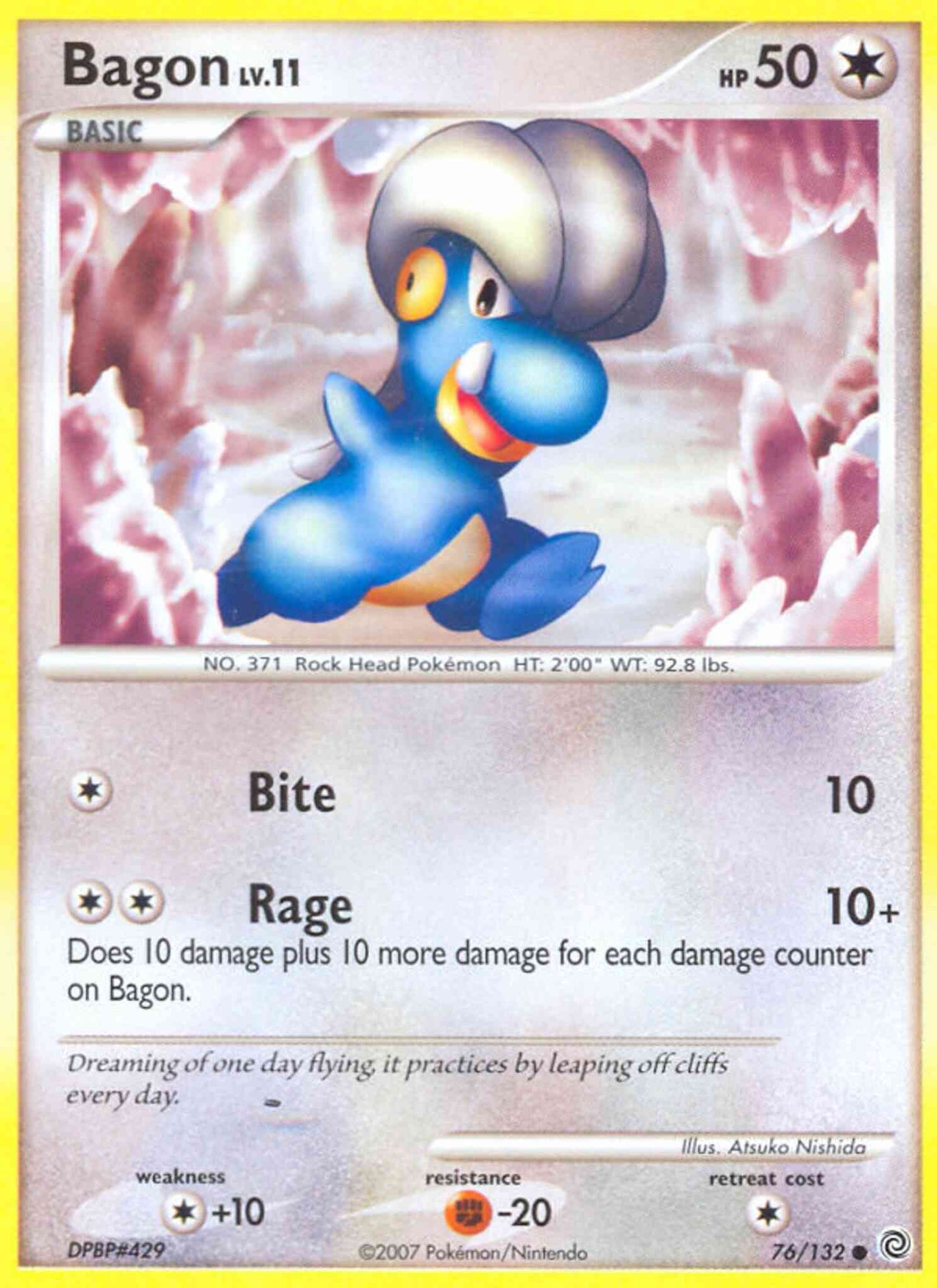 Bagon - 76/132 - Common [dp3-76] [Reverse Holo]
