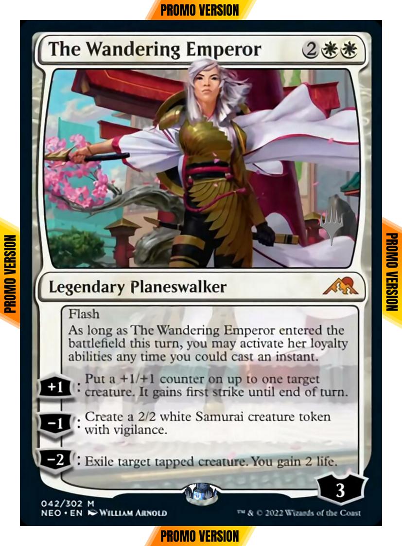 The Wandering Emperor [Promo Pack] [42p] [Kamigawa: Neon Dynasty: Promos] [Non-Foil]