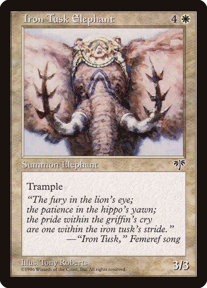 Iron Tusk Elephant [22] [Mirage] [Non-Foil]