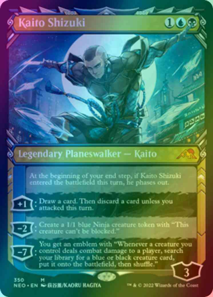 Kaito Shizuki [350] [Ninja Showcase] [Kamigawa: Neon Dynasty] [Foil]