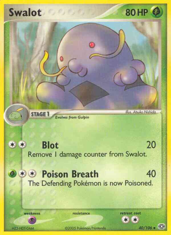 Swalot - 40/106 - Uncommon [ex9-40] [Non-Holo]