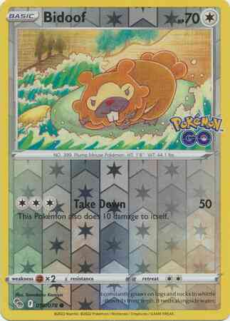 Bidoof - 059/078 - Common [pgo-059] [Reverse Holo]