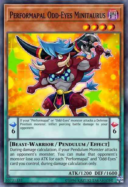 Performapal Odd-Eyes Minitaurus - BLLR-EN002 - Ultra Rare - 1st Edition