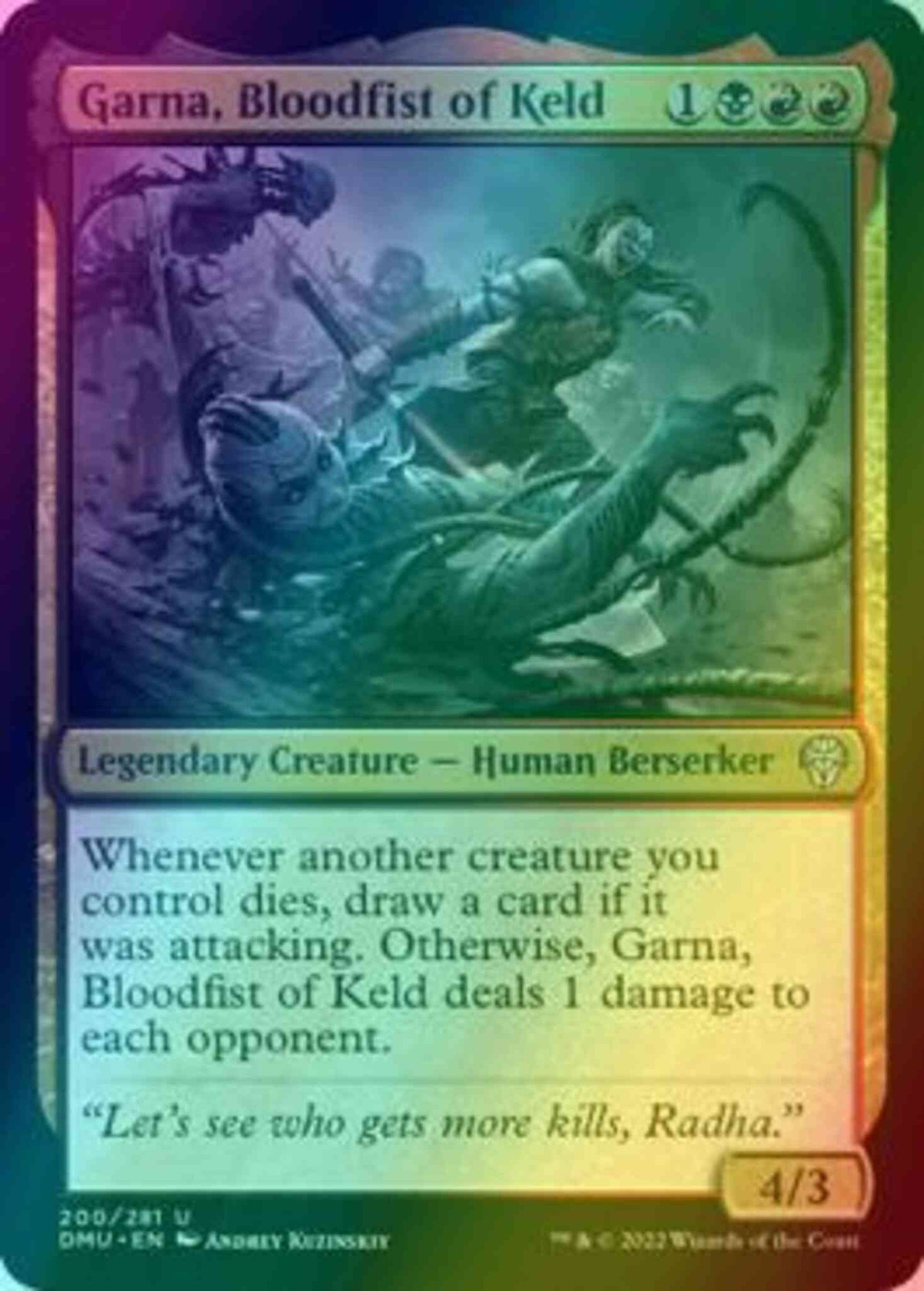 Garna, Bloodfist of Keld [200] [Dominaria United] [Foil]