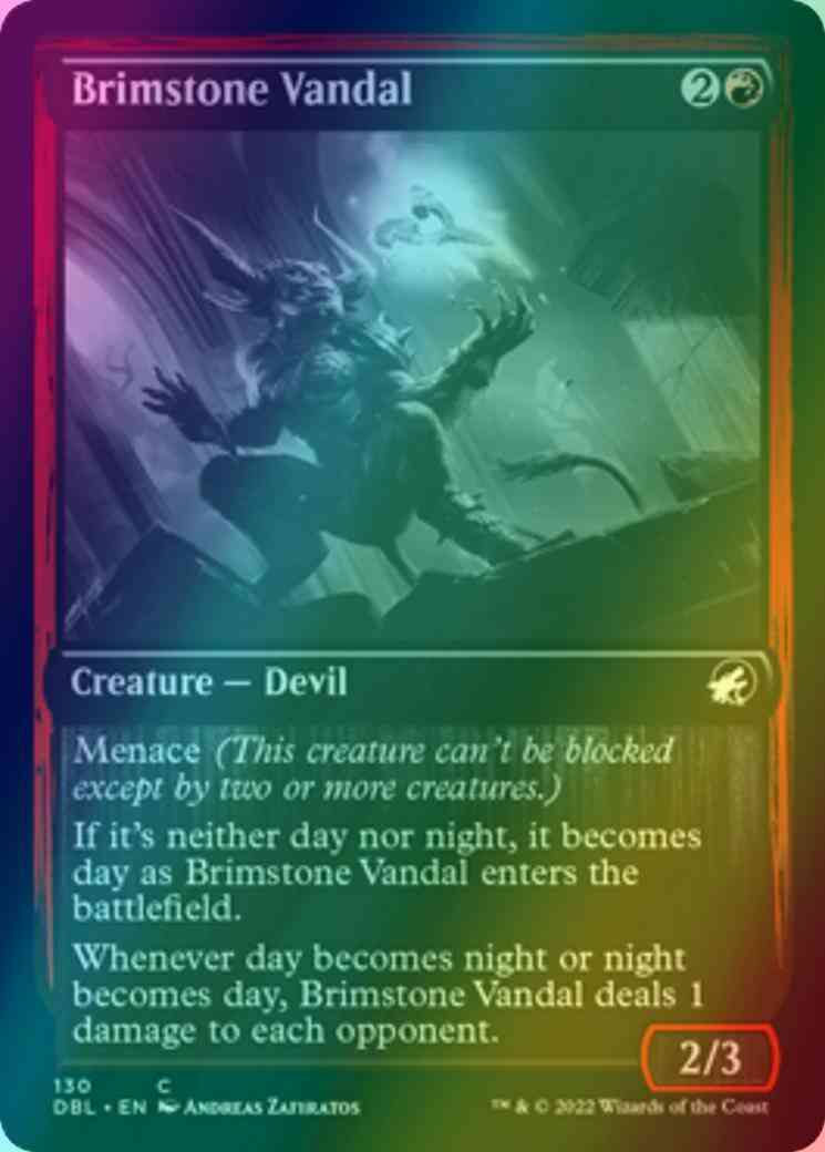 Brimstone Vandal [130] [Innistrad: Double Feature] [Foil]