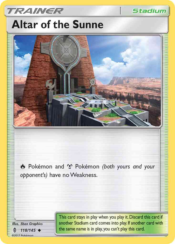 Altar of the Sunne - 118/145 - Uncommon [sm2-118] [Reverse Holo]