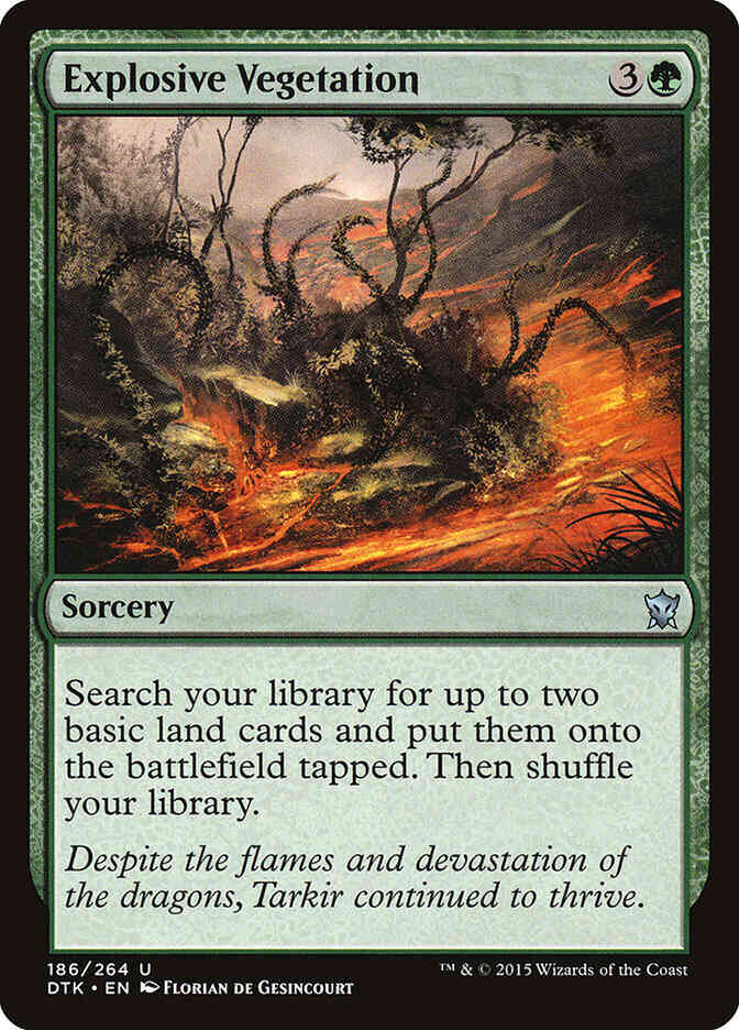Explosive Vegetation [186] [Dragons Of Tarkir] [Non-Foil]