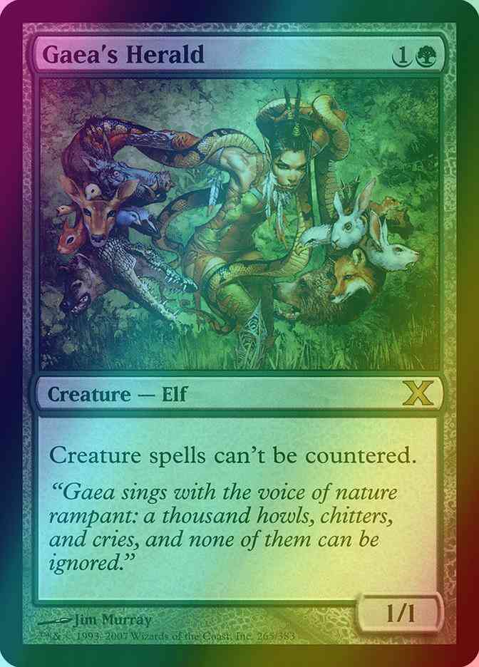 Gaea's Herald [265] [Tenth Edition] [Foil]