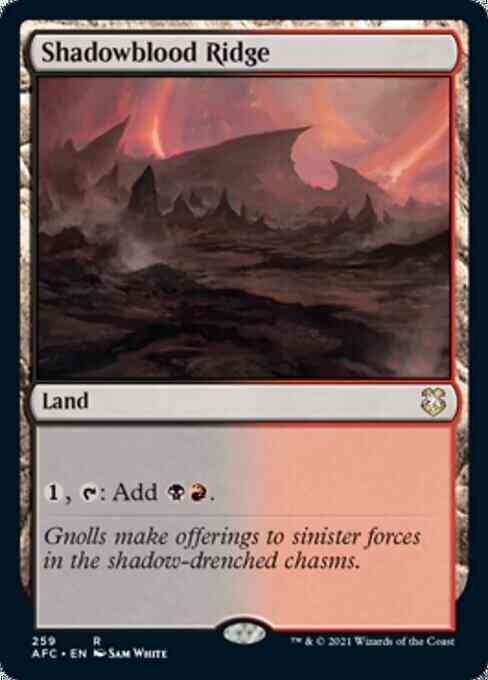 Shadowblood Ridge [259] [Adventures in the Forgotten Realms Commander] [Non-Foil]