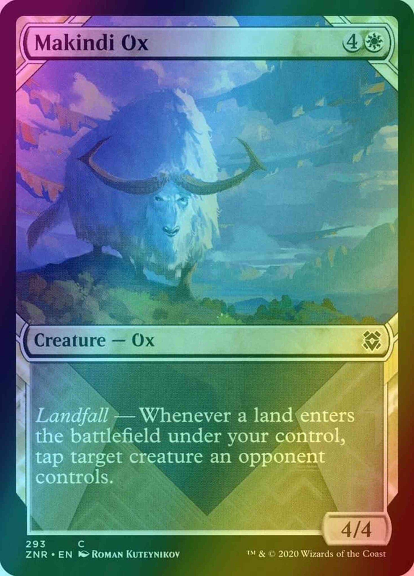 Makindi Ox [293] [Showcase] [Zendikar Rising] [Foil]