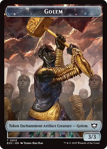 Golem Token (13) // Insect Token (04) [Edge of Eternities: Commander: Tokens] [Non-Foil]