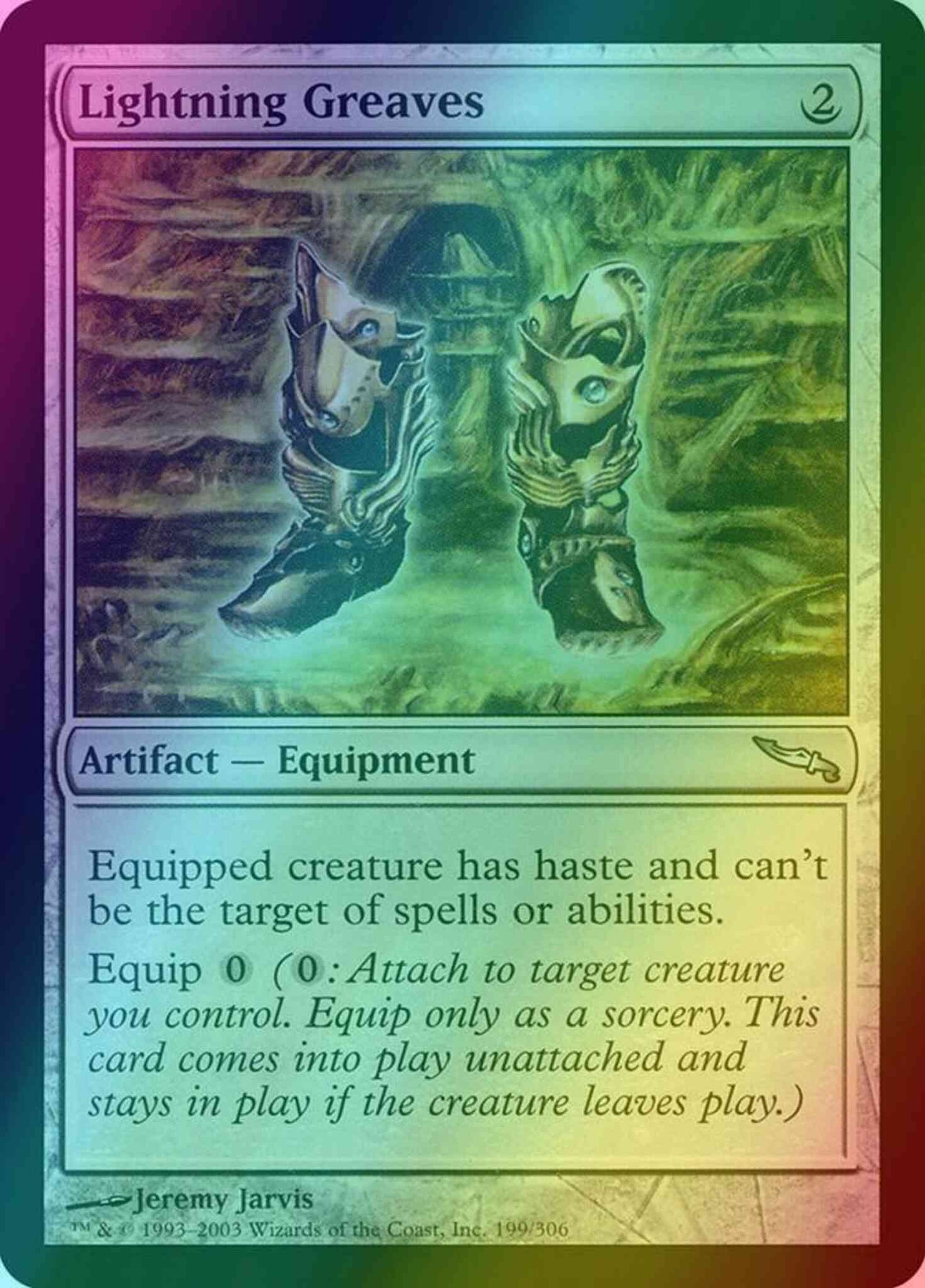 Lightning Greaves [199] [Mirrodin] [Foil]
