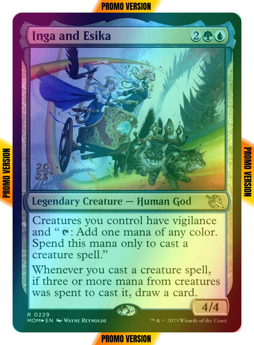 Inga and Esika [229s] [Prerelease] [March of the Machine: Promos] [Foil]