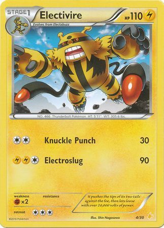 Electivire - 4/30 - [XY Trainer Kit: Pikachu Libre & Suicune (Pikachu Libre)] [Non-Holo]