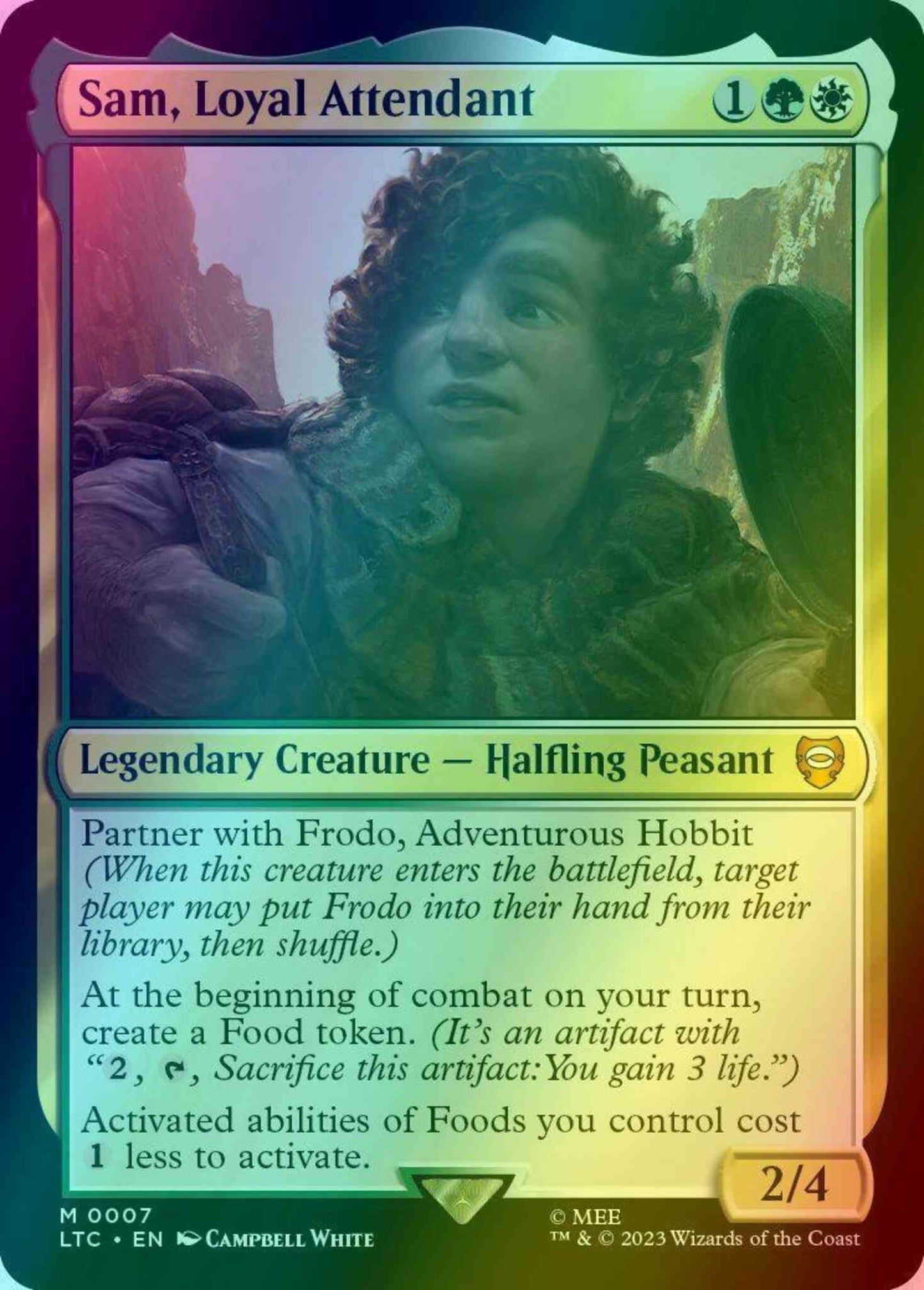Sam, Loyal Attendant [7] [The Lord of the Rings: Tales of Middle-earth: Commander] [Foil]