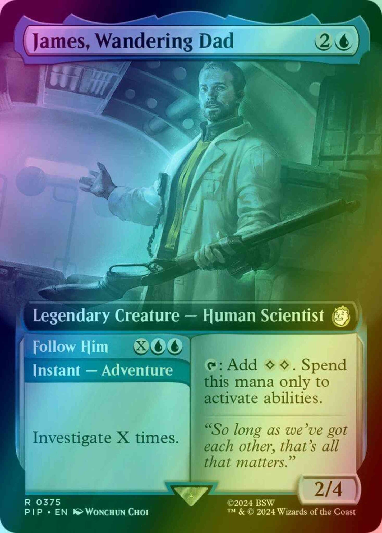 James, Wandering Dad // Follow Him [375] [Extended Art] [Fallout] [Foil]
