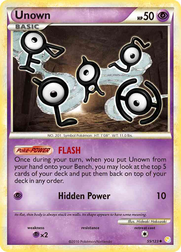 Unown - 55/123 - Uncommon [hgss1-55] [Non-Holo]