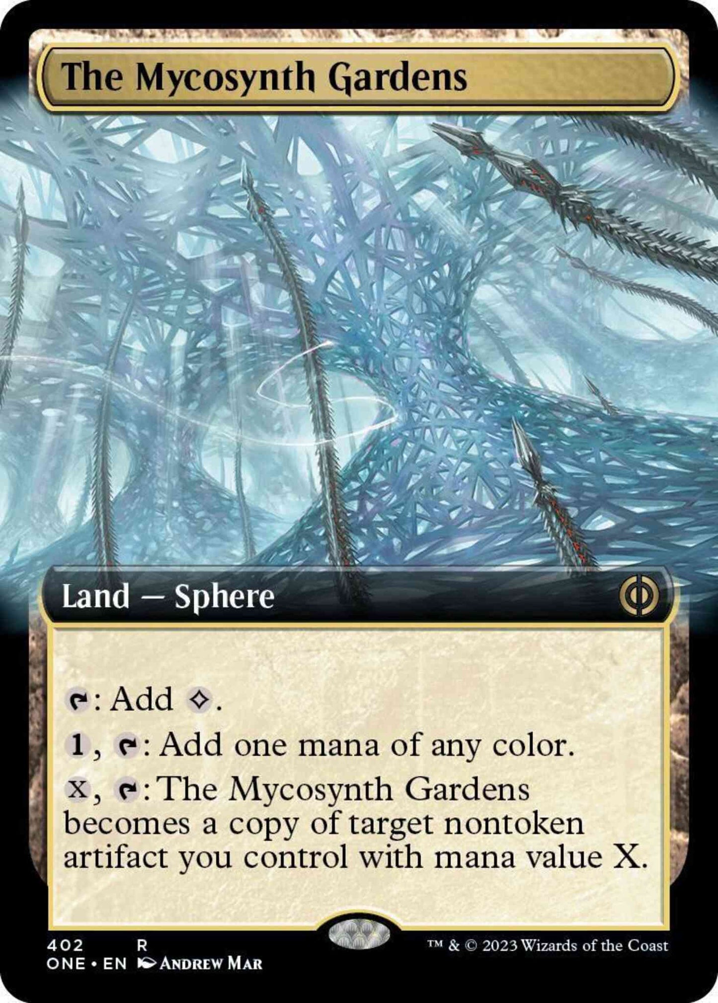 The Mycosynth Gardens [402] [Extended Art] [Phyrexia: All Will Be One] [Non-Foil]