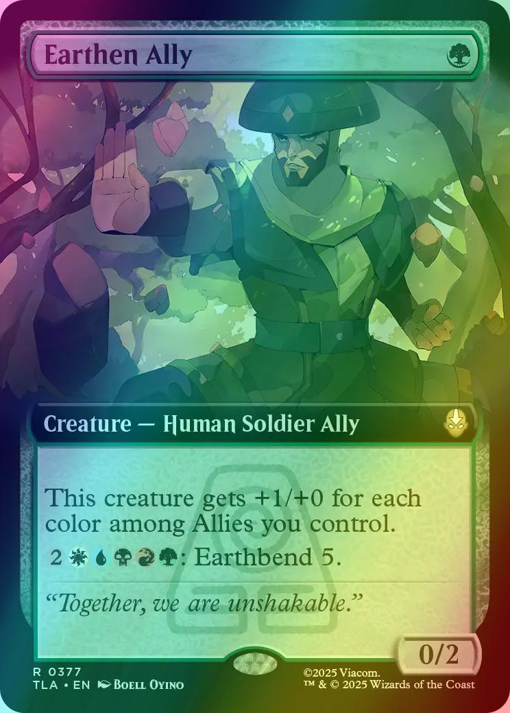 Earthen Ally [377] [Extended Art] [Avatar: The Last Airbender] [Foil]