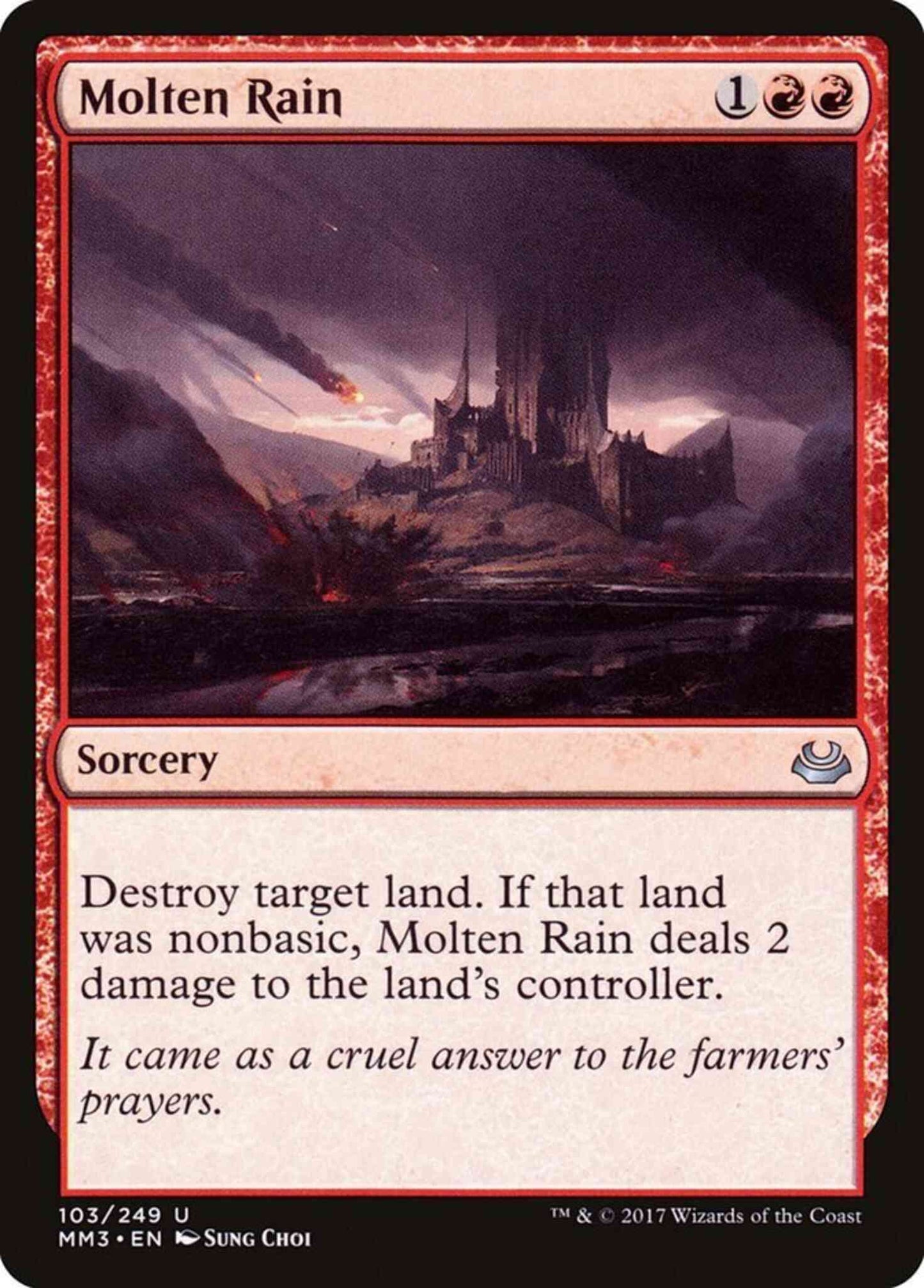 Molten Rain [103] [Modern Masters 2017] [Non-Foil]