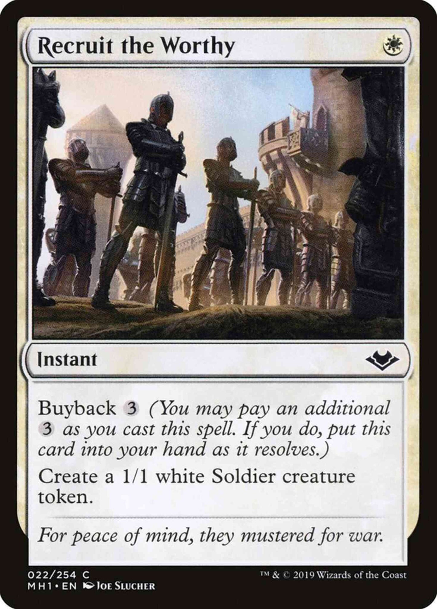 Recruit the Worthy [22] [Modern Horizons] [Non-Foil]