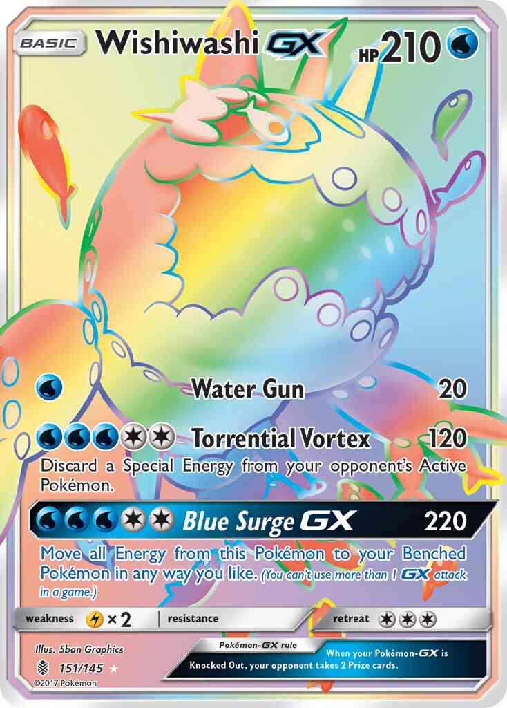 Wishiwashi-GX - 151/145 - Rare Secret [sm2-151] [Secret]