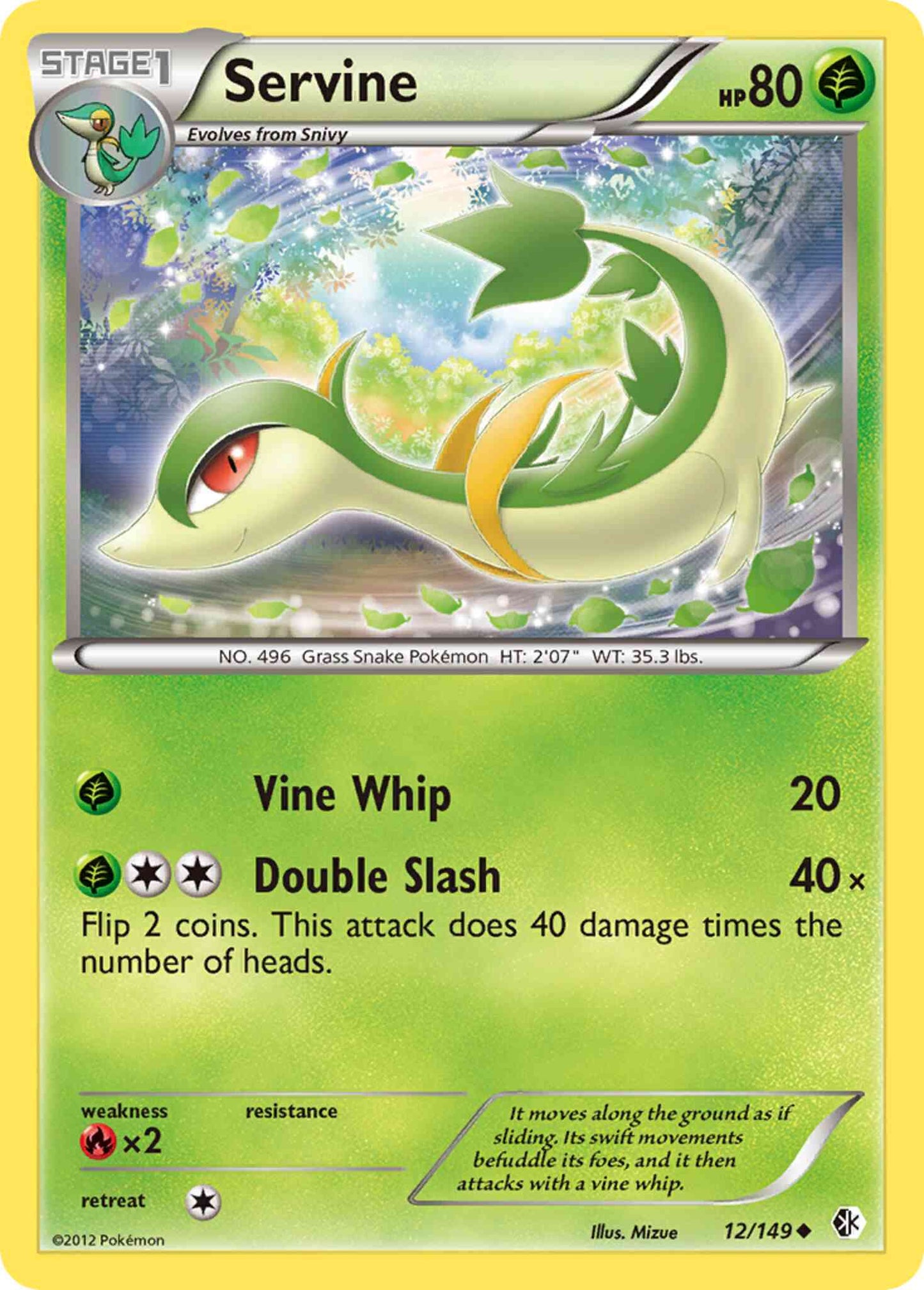 Servine - 12/149 - Uncommon [bw7-12] [Reverse Holo]