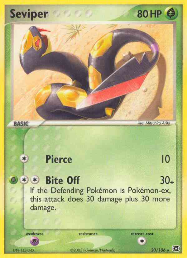 Seviper - 20/106 - Rare [ex9-20] [Non-Holo]