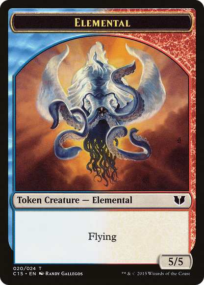 Drake Token (06) // Elemental Token (20) [Commander 2015 Tokens] [Non-Foil]