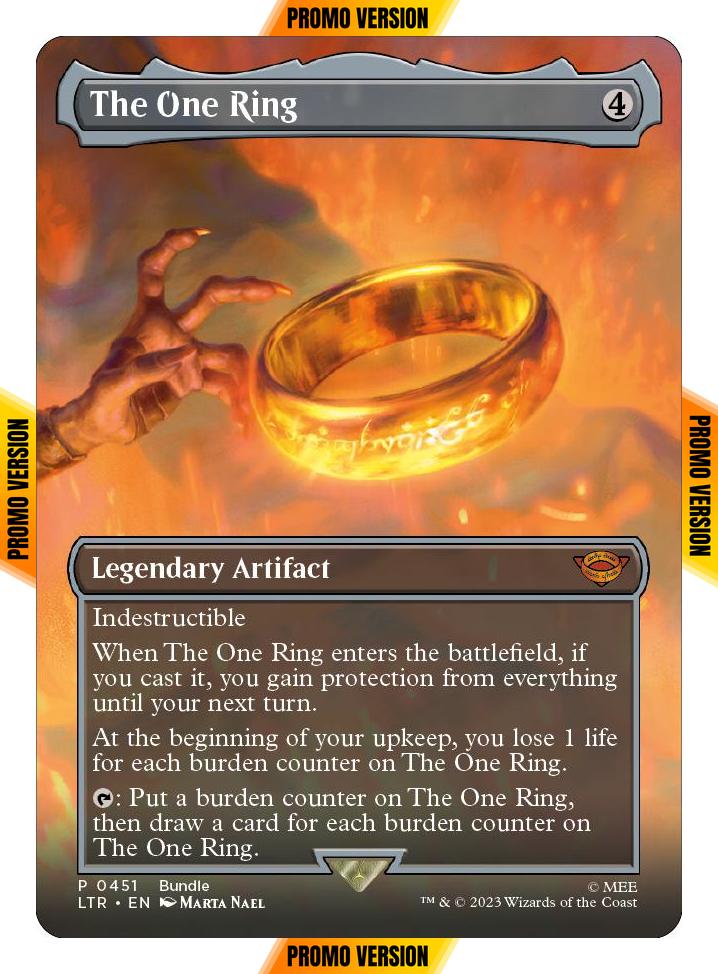 The One Ring [451] [Borderless] [Bundle] [The Lord of the Rings: Tales of Middle-earth] [Non-Foil]
