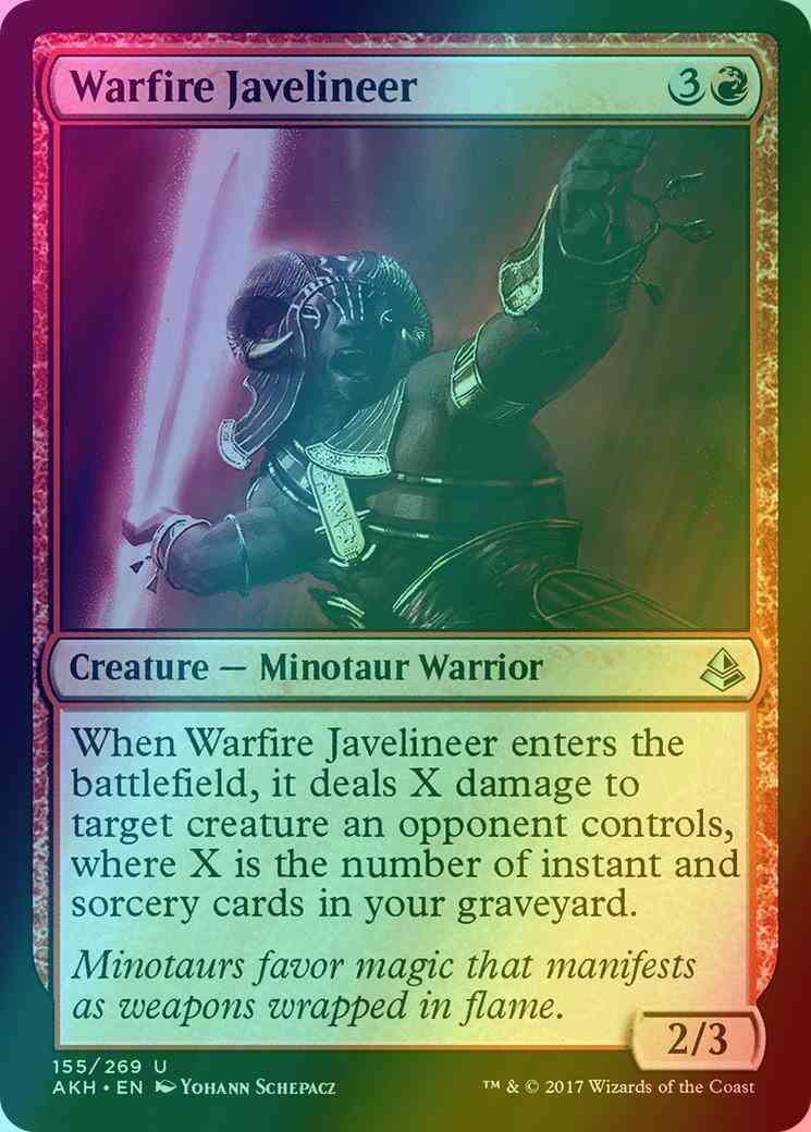 Warfire Javelineer [155] [Amonkhet] [Foil]