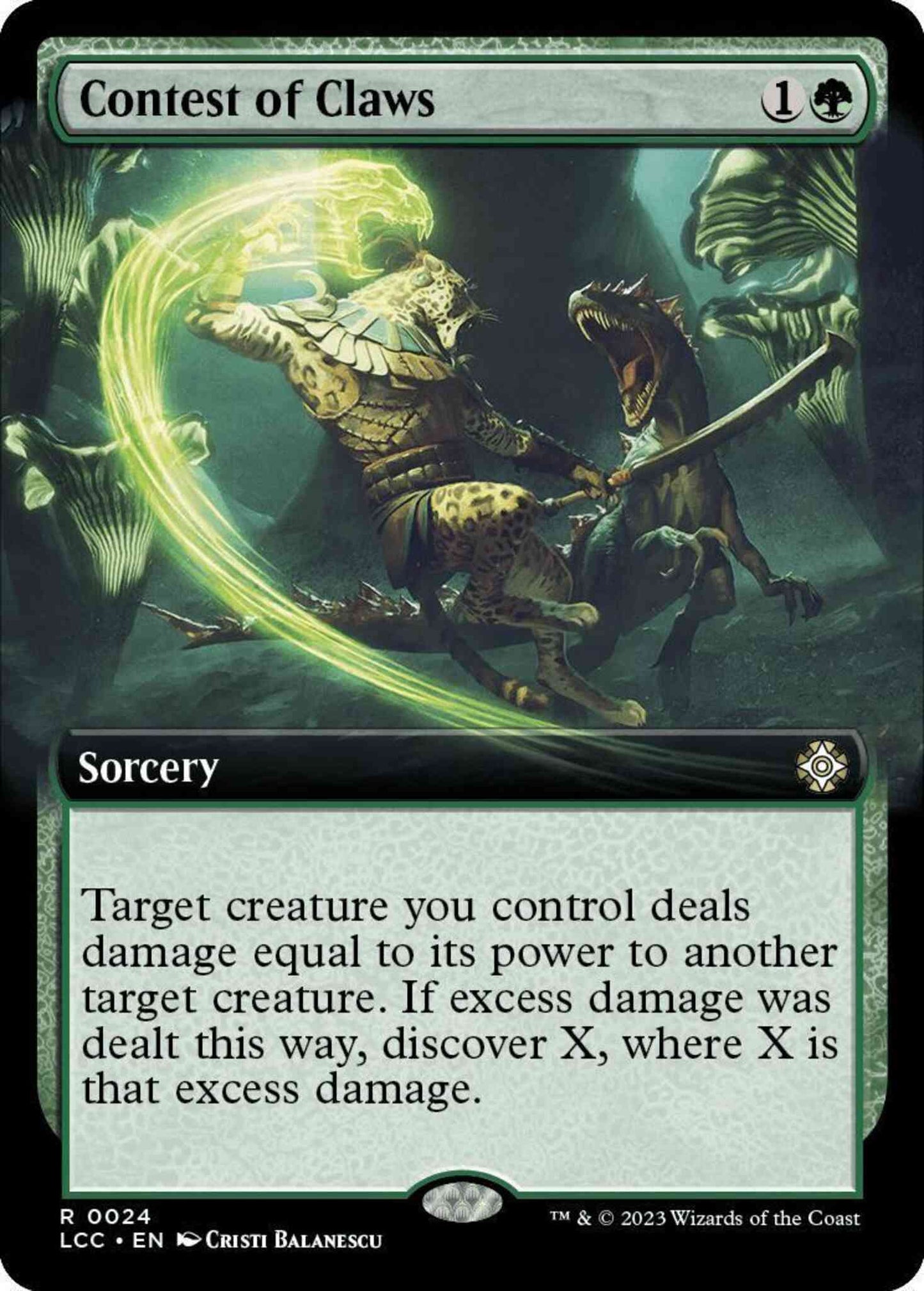 Contest of Claws [24] [Extended Art] [The Lost Caverns of Ixalan: Commander] [Non-Foil]