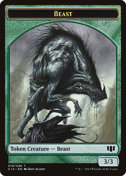 Beast Token (19) // Elemental Token (21) [Commander 2014 Tokens] [Non-Foil]