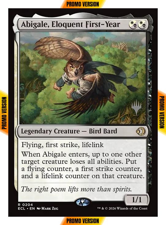 Abigale, Eloquent First-Year [204p] [Promo Pack] [Lorwyn Eclipsed: Promos] [Non-Foil]