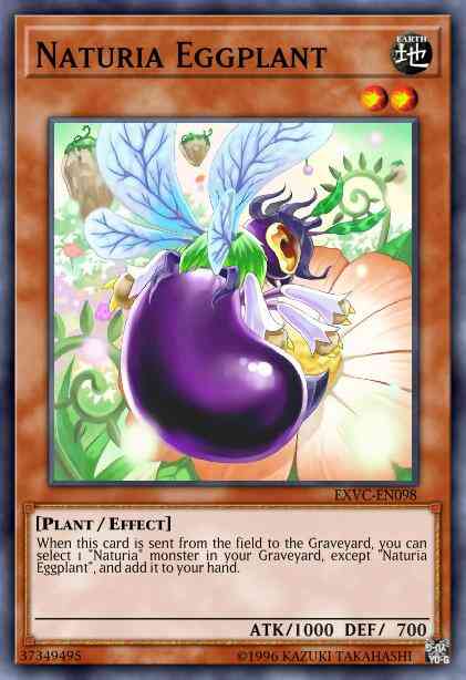 Naturia Eggplant - EXVC-EN098 - Super Rare - 1st Edition