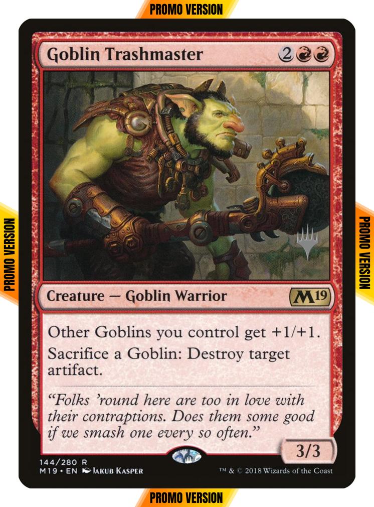 Goblin Trashmaster [144p] [Promo Pack] [Core Set 2019 Promos] [Non-Foil]