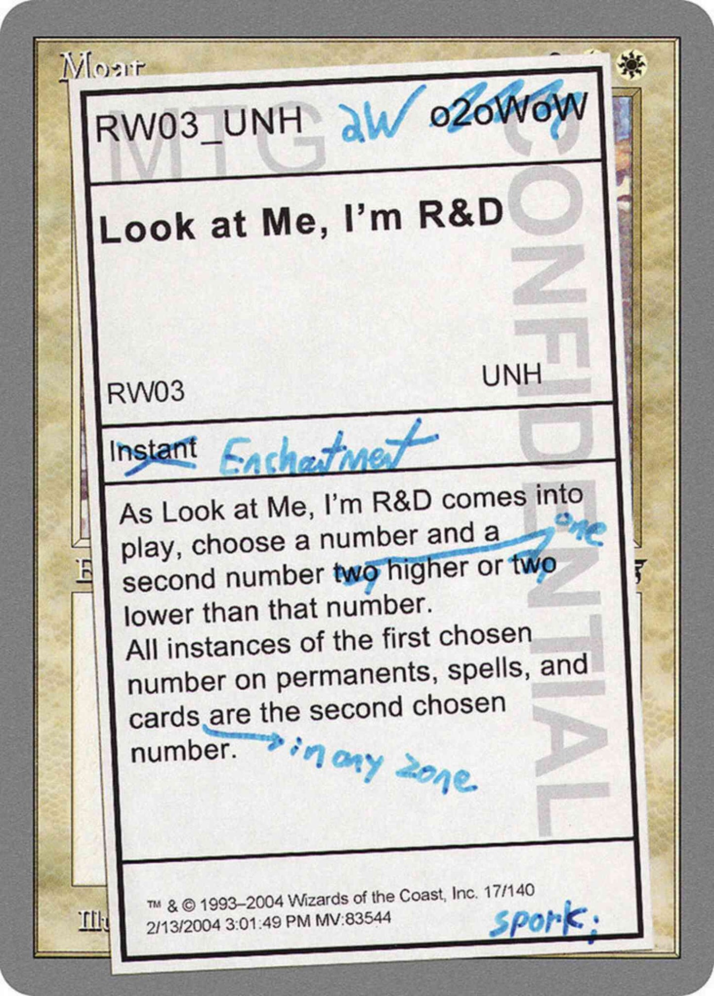 Look at Me, I'm R&D [17] [Unhinged] [Non-Foil]