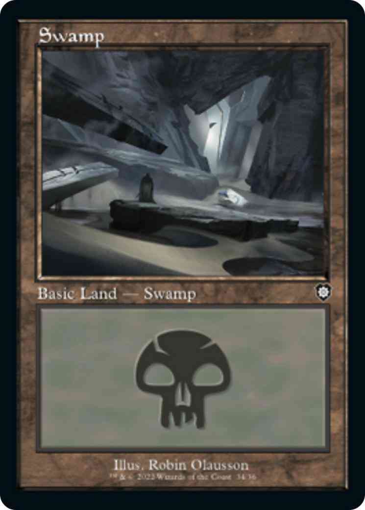 Swamp [34] [Retro Frame] [The Brothers' War: Commander] [Non-Foil]