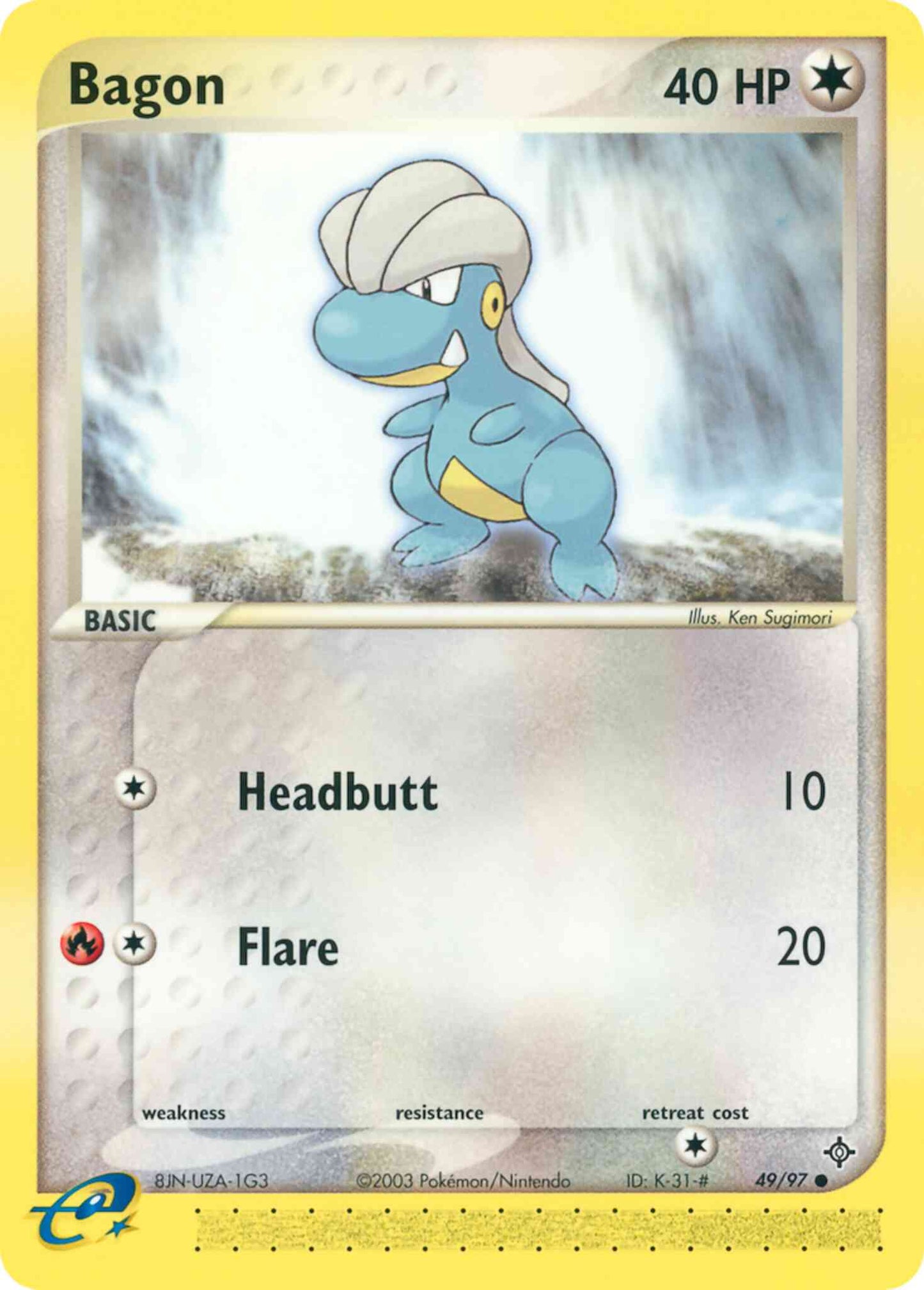 Bagon - 49/97 - Common [ex3-49] [Reverse Holo]