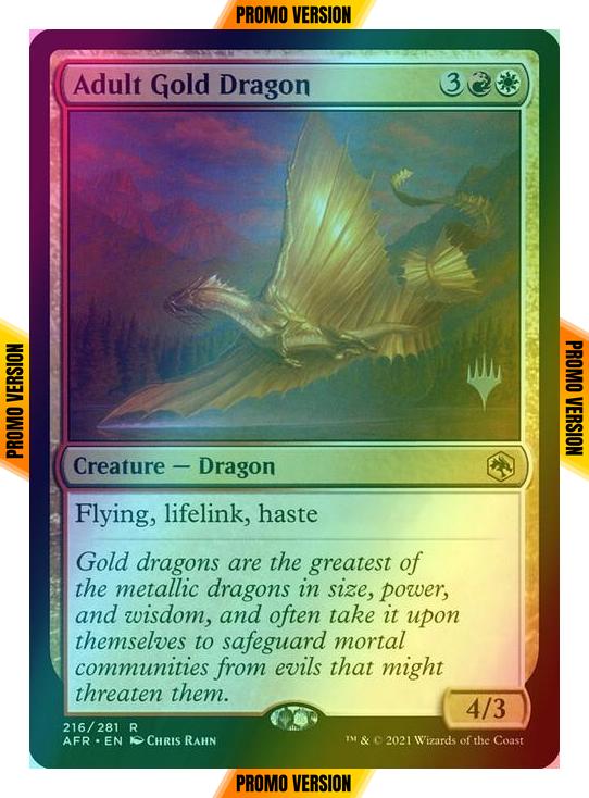 Adult Gold Dragon [Promo Pack] [216p] [Adventures in the Forgotten Realms Promos] [Foil]