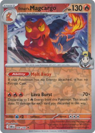 Ethan's Magcargo - 036/182 - Rare [sv10-036] [Reverse Holo]