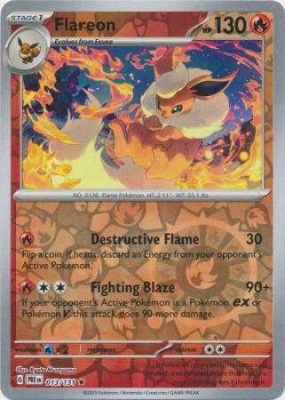 Flareon - 013/131 - Rare [sv085-013] [Reverse Holo]