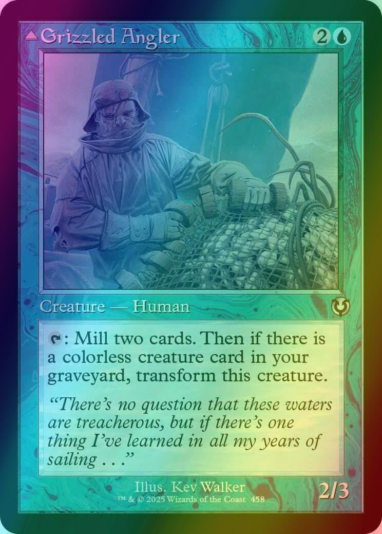 Grizzled Angler // Grisly Anglerfish [458] [Retro Frame] [Innistrad Remastered] [Foil]