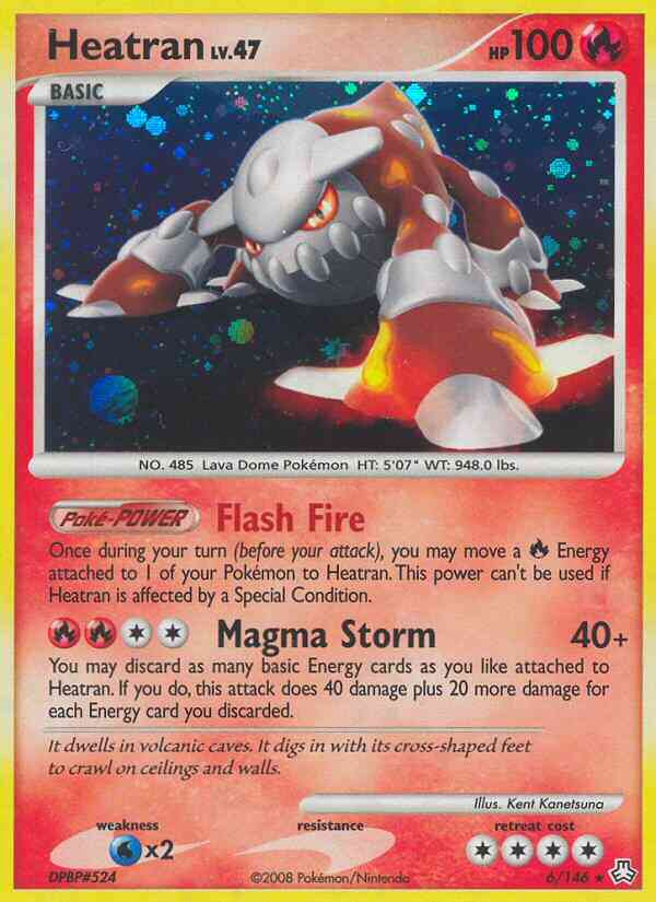 Heatran - 6/146 - Rare Holo [dp6-6] [Reverse Holo]