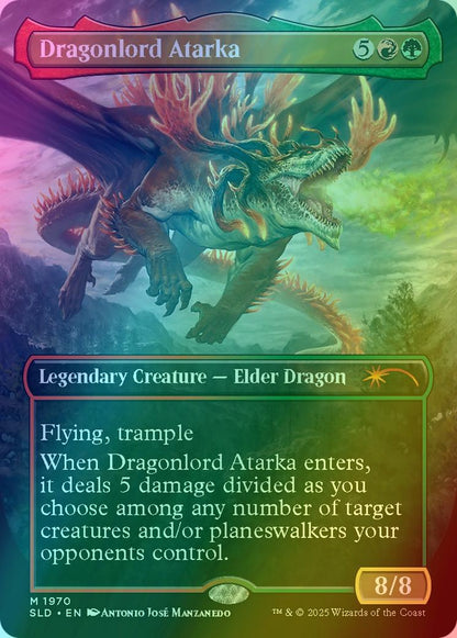 Dragonlord Atarka // Dragonlord Atarka [1970] [Borderless] [They Grow Up So Fast] [Secret Lair Drop] [Foil]